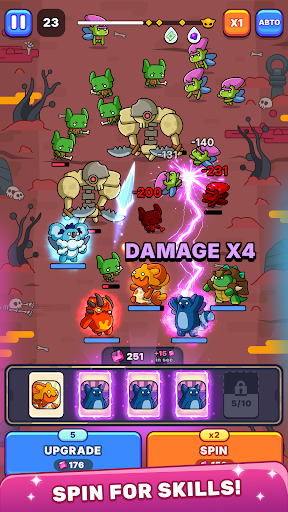 Roll & Wall: Idle Roguelike TD ekran görüntüsü