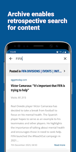 FIFA News Reports ekran görüntüsü