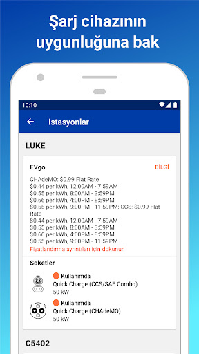 PlugShare ekran görüntüsü