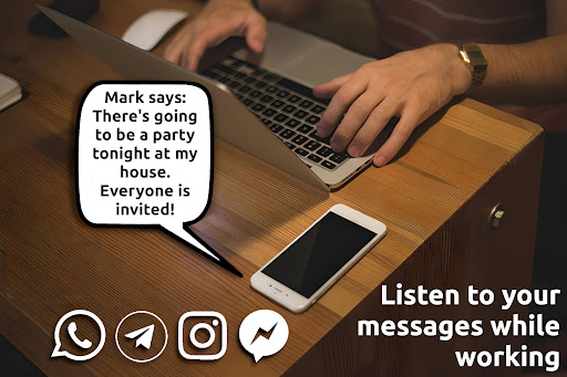 Text-to-Speech Message Reader ekran görüntüsü