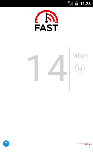 FAST Speed Test ekran görüntüsü