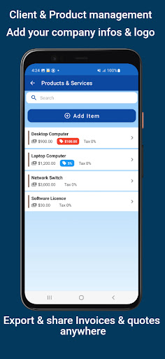 Simple Invoice & Quote Maker ekran görüntüsü