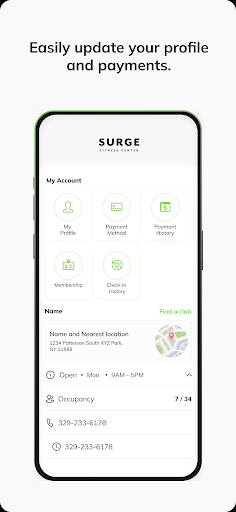 Surge Fitness Center ekran görüntüsü