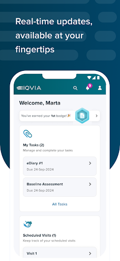 IQVIA Study Hub ekran görüntüsü