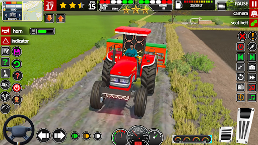 Real Indian Tractor Farming 3D ekran görüntüsü