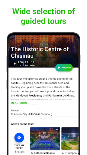 Chișinău Tour Guide:SmartGuide ekran görüntüsü