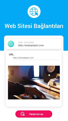 QR kod okuyucu ekran görüntüsü