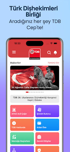 TDB Cep ekran görüntüsü