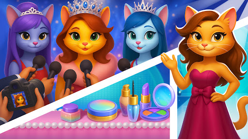 Kitty Fashion Salon: Cat Games ekran görüntüsü