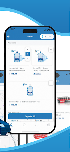 Paket Su - Sipariş ekran görüntüsü