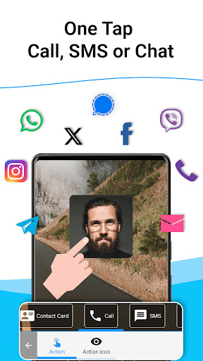 Kişiler Widget'i ekran görüntüsü