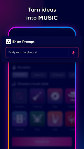 MusyCraft: AI Music Generator ekran görüntüsü