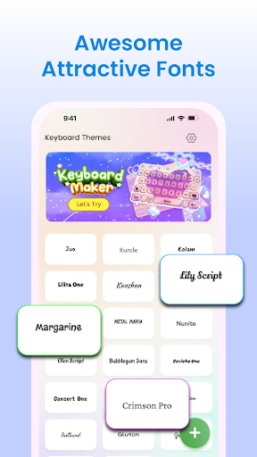 Keyboard Themes: Emoji & Fonts ekran görüntüsü