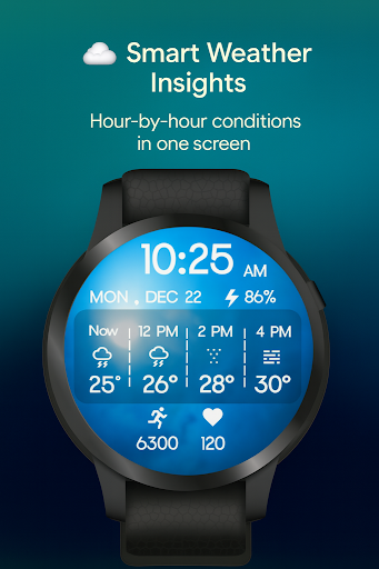 Hourly Weather Digital Watch ekran görüntüsü