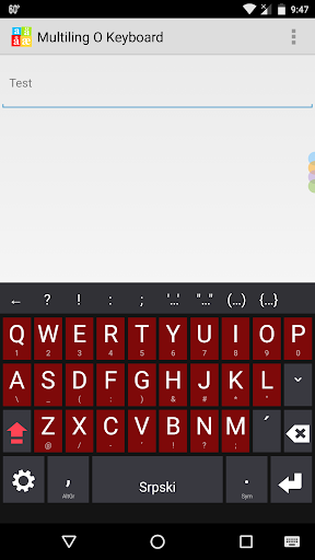 Serbian(Latin) Keyboard plugin ekran görüntüsü