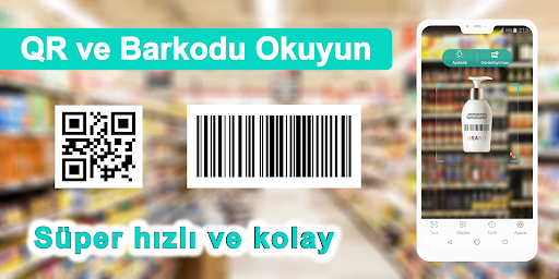 Kare kod ve Barkod Okuyucu ekran görüntüsü