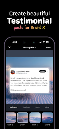 Screenshot - PrettyShot ekran görüntüsü