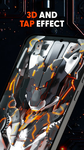 Futuristic 3D Tech Wallpaper ekran görüntüsü