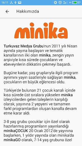 MinikaTv ekran görüntüsü