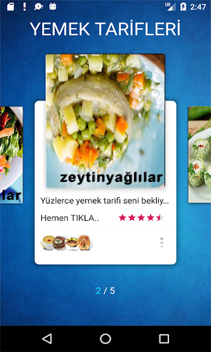 Meze Salata Pilav vb Tarifleri ekran görüntüsü