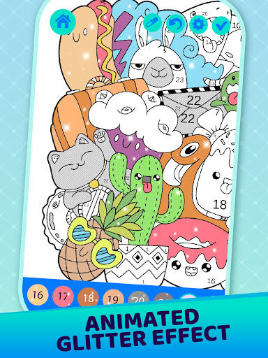 Funny Doodle Coloring Book ekran görüntüsü