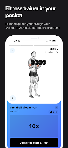 Pumped Workout Tracker Gym Log ekran görüntüsü
