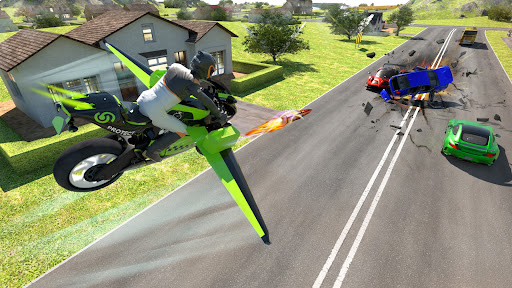 Flying bike Driving Simulator ekran görüntüsü