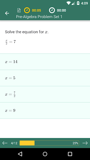 Pre-Algebra Practice & Prep ekran görüntüsü