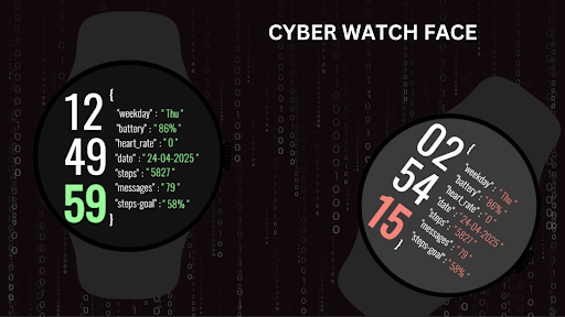 Cyber Watch Face ekran görüntüsü