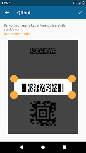 QRbot: QR kodu okuyucu ekran görüntüsü