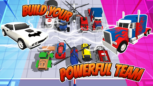 Superhero Car Merge Battle ekran görüntüsü