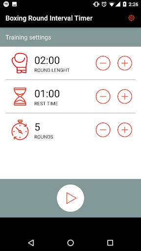 Boxing Round Interval Timer ekran görüntüsü