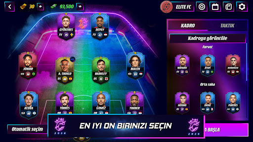 Champions Elite Football 2026 ekran görüntüsü