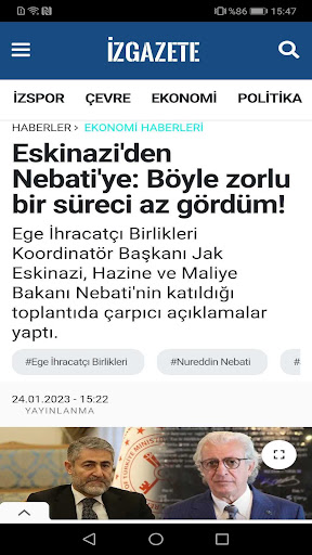 İz Gazete ekran görüntüsü