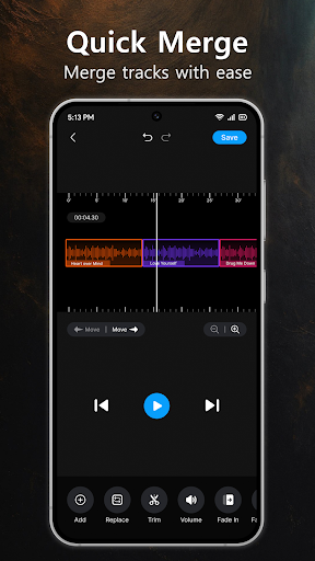 Audio Editor: Trim, Cut, Merge ekran görüntüsü