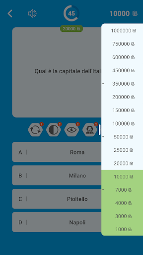Milionario Italiano: Quiz ekran görüntüsü