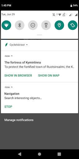 CycleAdvisor ekran görüntüsü