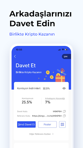 BingX BTC Kripto Satın Al ekran görüntüsü