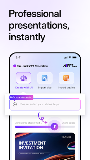 AiPPT- AI Presentation Maker ekran görüntüsü