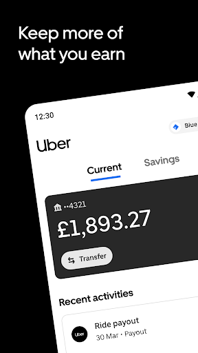Uber Pro Card ekran görüntüsü