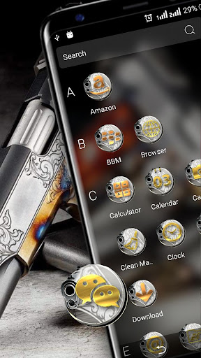 Fancy Gun Launcher Theme ekran görüntüsü