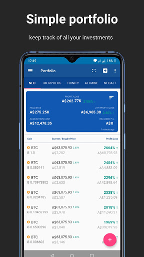 ACrypto Bitcoin Price Tracker ekran görüntüsü