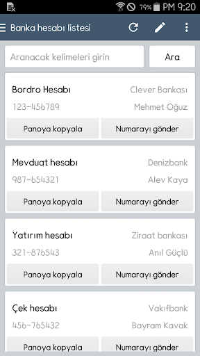ClevNote - Kontrol listesi ekran görüntüsü