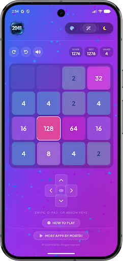 2048 Pro Offline Glass Edition ekran görüntüsü