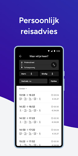 9292 reisplanner OV + e-ticket ekran görüntüsü