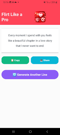 Pickup Lines Maker - AI Flirt ekran görüntüsü