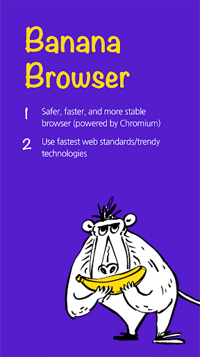 Banana Browser: Adblock, Secur ekran görüntüsü