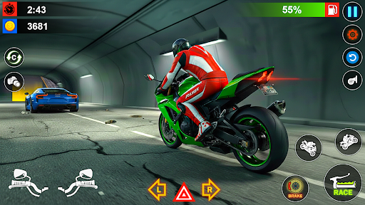 City Moto Bike Racing Game 3D ekran görüntüsü
