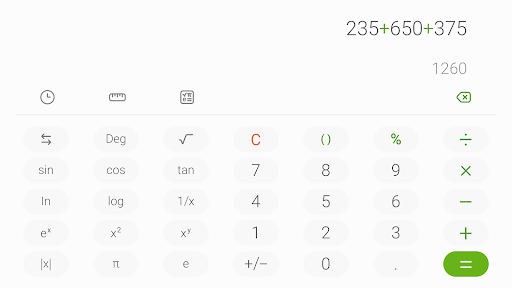 Samsung Calculator ekran görüntüsü