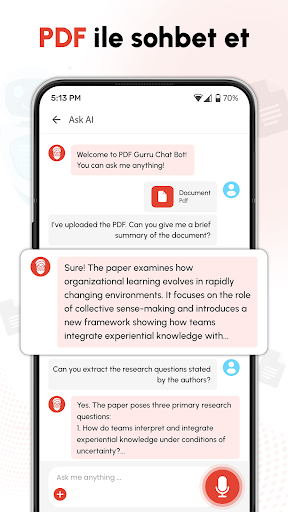 PDF Guru: AI Asistan ekran görüntüsü